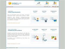 Tablet Screenshot of contentworld.com